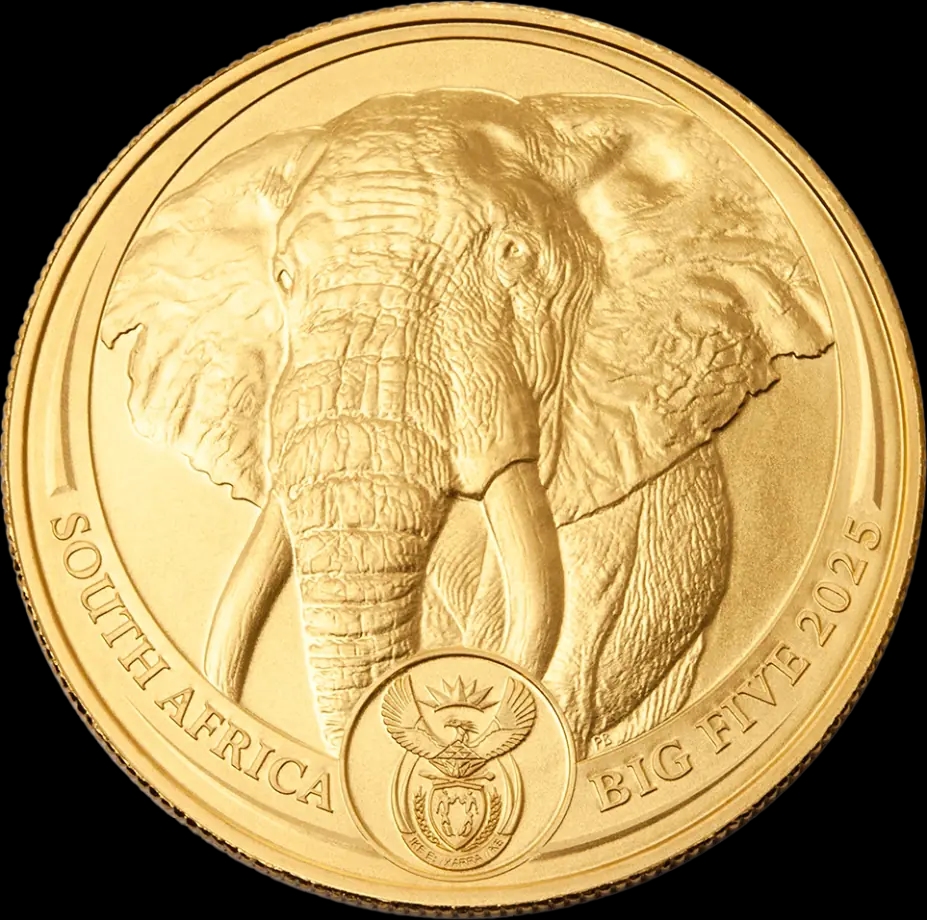 Big Five Słoń 1 uncja złota 2025 - image 1