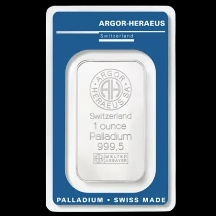 Sztabka 1 uncja palladu Argor-Heraeus - image 1