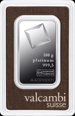 Sztabka 100g platyny Valcambi - image 1