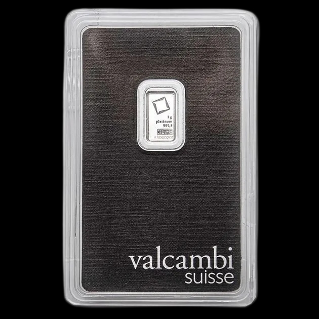 Sztabka 1g platyny Valcambi - image 1