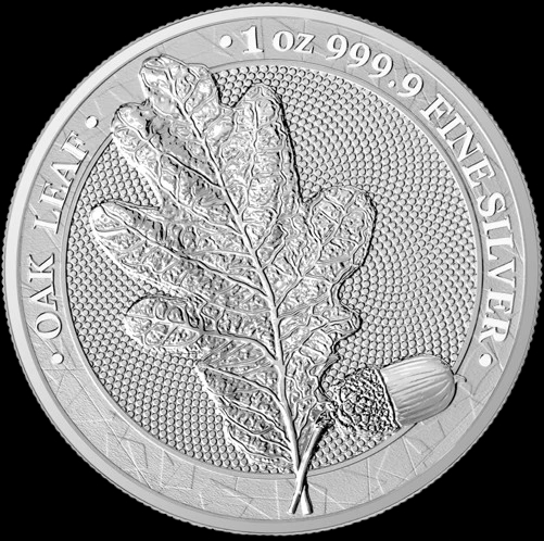 Mityczny Las Liść Dębu 1 uncja srebra 2019 - image 1