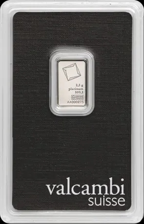 Sztabka 2,5g platyny Valcambi - image 1