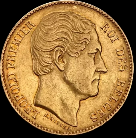 20 Franków Belgijskich Leopold I - image 1