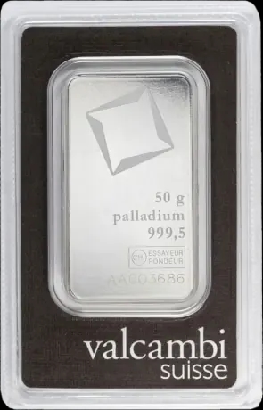 Sztabka 50g palladu Valcambi - image 1