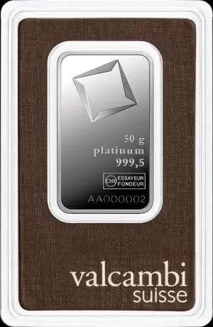Sztabka 50g platyny Valcambi - image 1