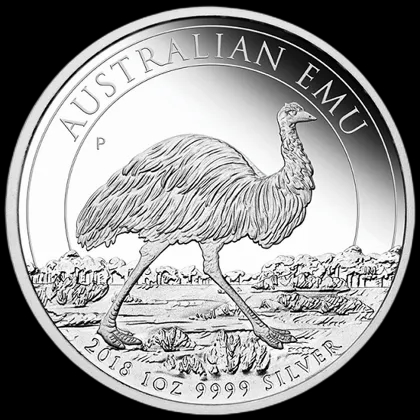 Australijski Emu 1 uncja srebra Proof 2018 - image 1