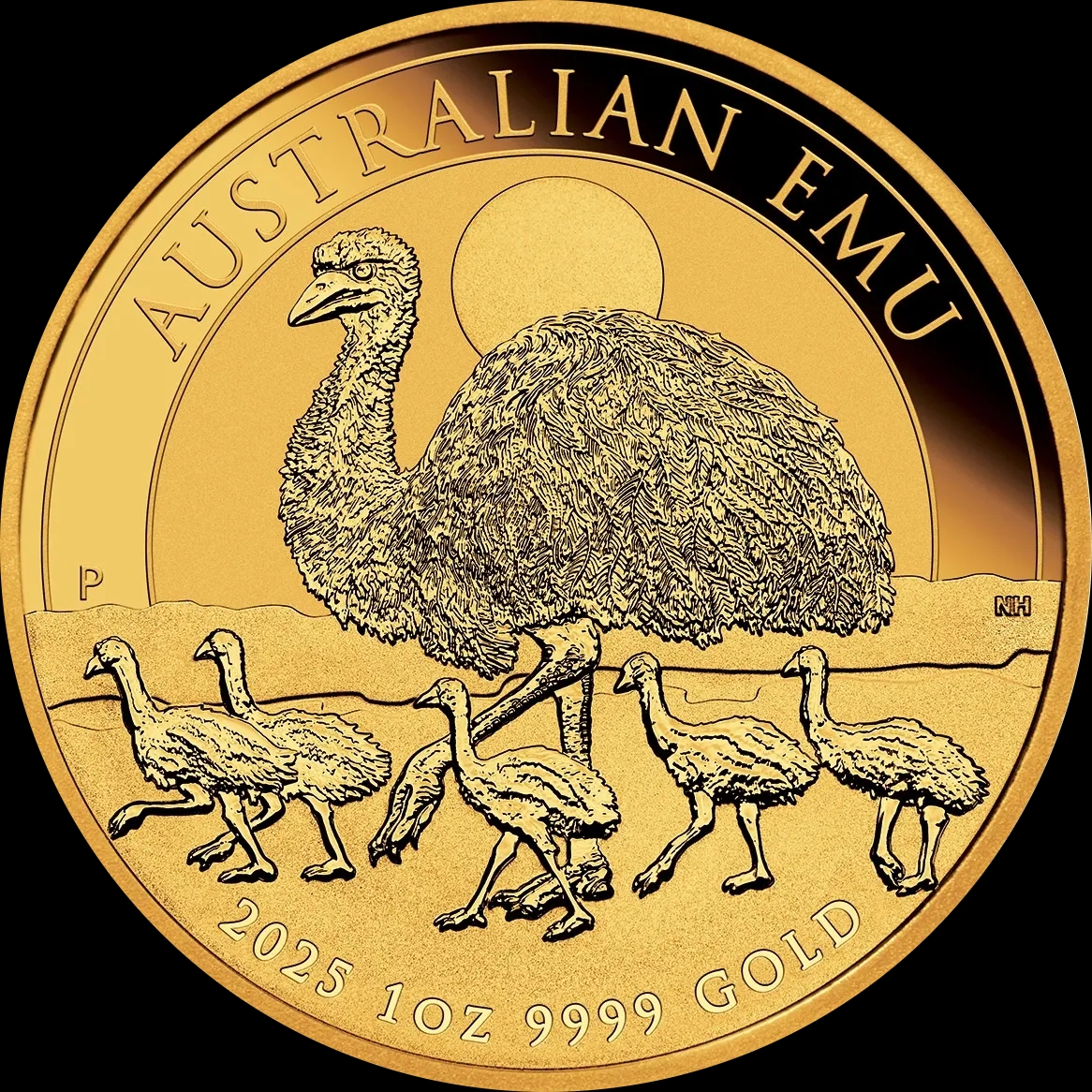 Australijski Emu 1 uncja Złota 2025 - image 1