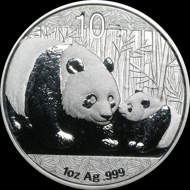 Chińska Panda 1 uncja srebra 2011 - image 1