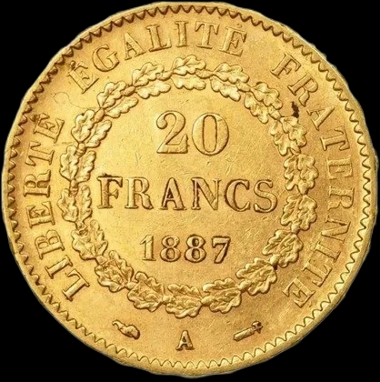 20 Franków Francuskich Genie Różne Roczniki - image 2