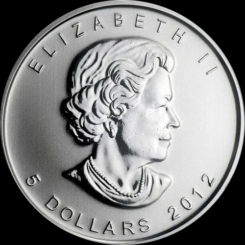 Kanadyjski Liść Klonowy 1 uncja srebra 2012 - image 2