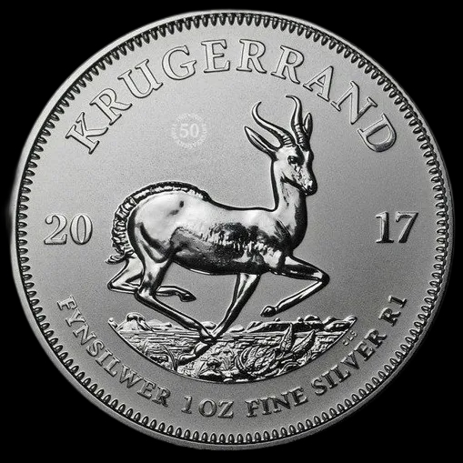 Krugerrand 50 rocznica 1 uncja srebra 2017 - image 1