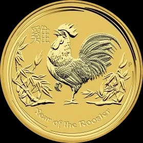 Lunar II Rok Koguta 1 uncja Złota 2017 - image 1