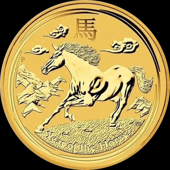 Lunar II Rok Konia 1 uncja Złota 2014 - image 1
