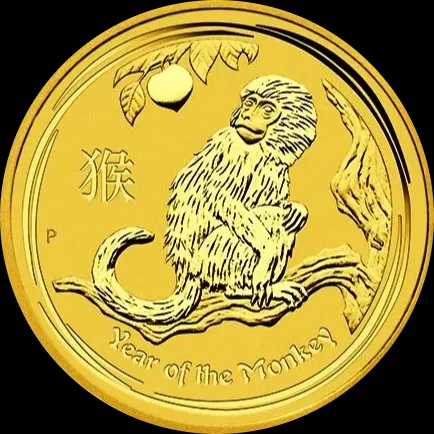 Lunar II Rok Małpy 1 uncja Złota 2016 - image 1
