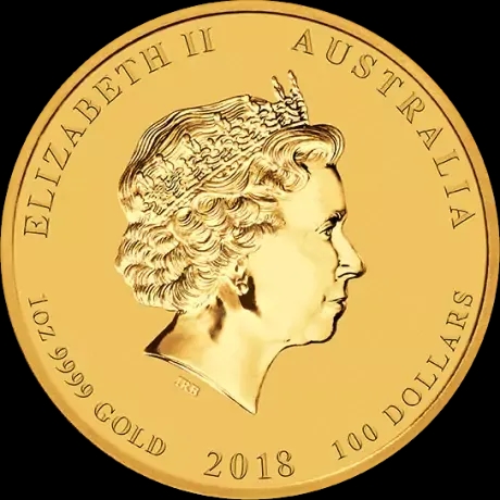 Lunar II Rok Psa 1 uncja Złota 2018 - image 2