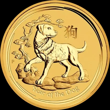 Lunar II Rok Psa 1 uncja Złota 2018 - image 1