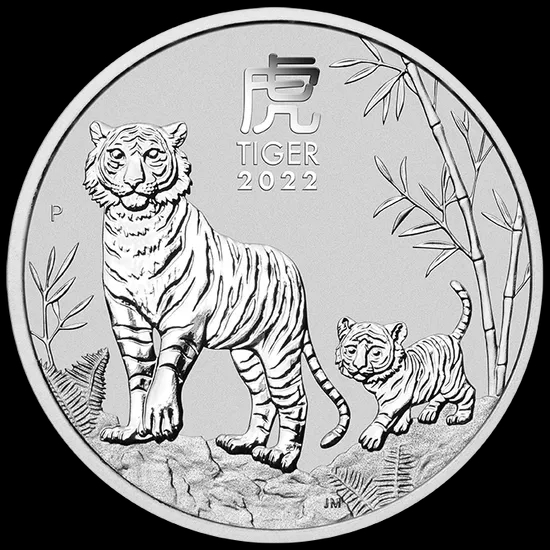 Lunar III Rok Tygrysa 5 uncji srebra 2022 - image 1