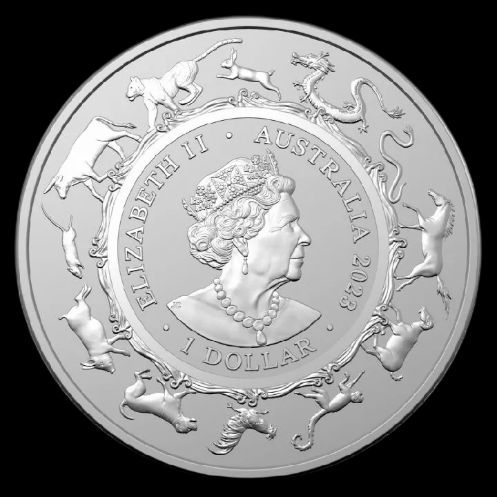 Lunar RAM Rok Królika 1 uncja srebra 2023 - image 2