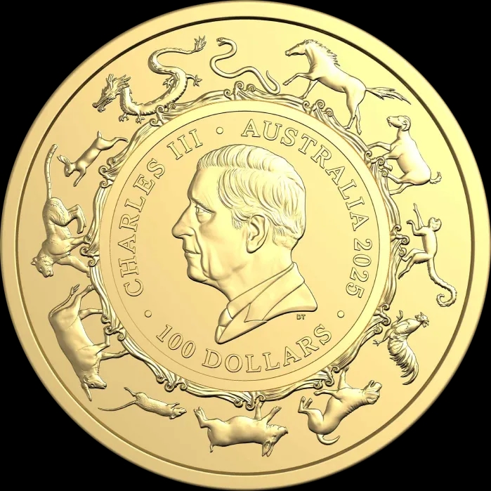 Lunar RAM Rok Węża 1 uncja Złota 2025 - image 2