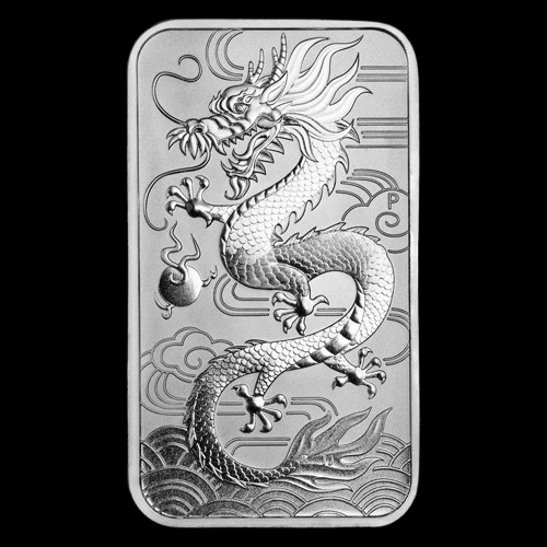 Rectangular Dragon 1 uncja srebra 2018 - image 1