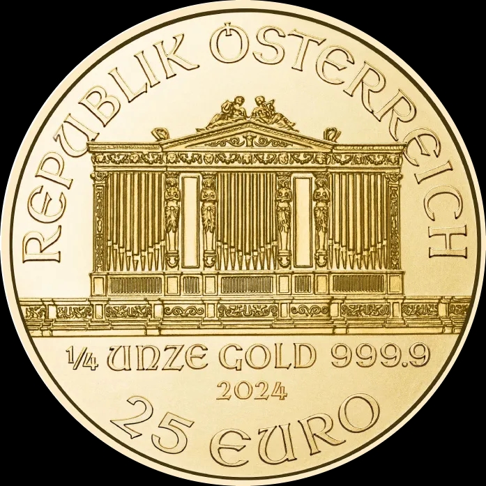 Wiedeński Filharmonik 1/4 uncji złota 2024 - image 2