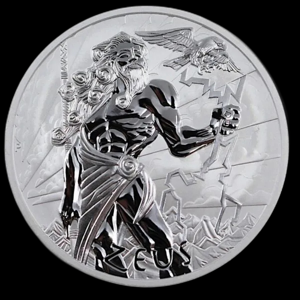 Zeus Bogowie Olimpu 1 uncja srebra 2020 - image 1