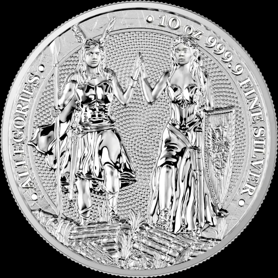 Allegorie: Galia i Germania 10 uncji srebra 2023 - image 1