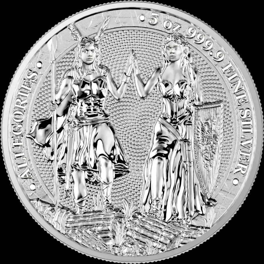 Allegorie: Galia i Germania 5 uncji srebra 2023 - image 1