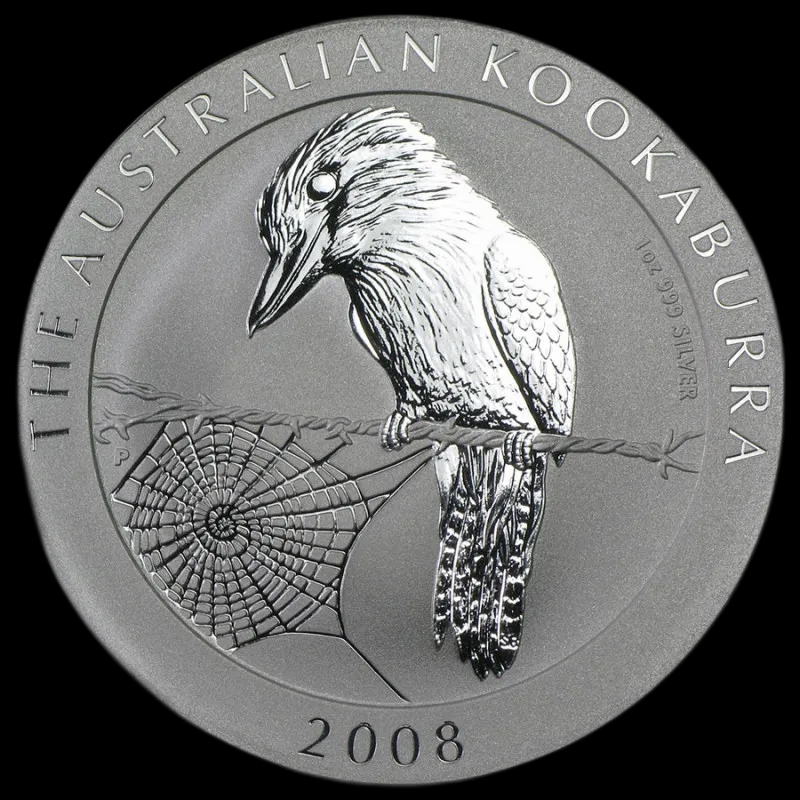 Kookaburra 1 uncja srebra 2008 - image 1