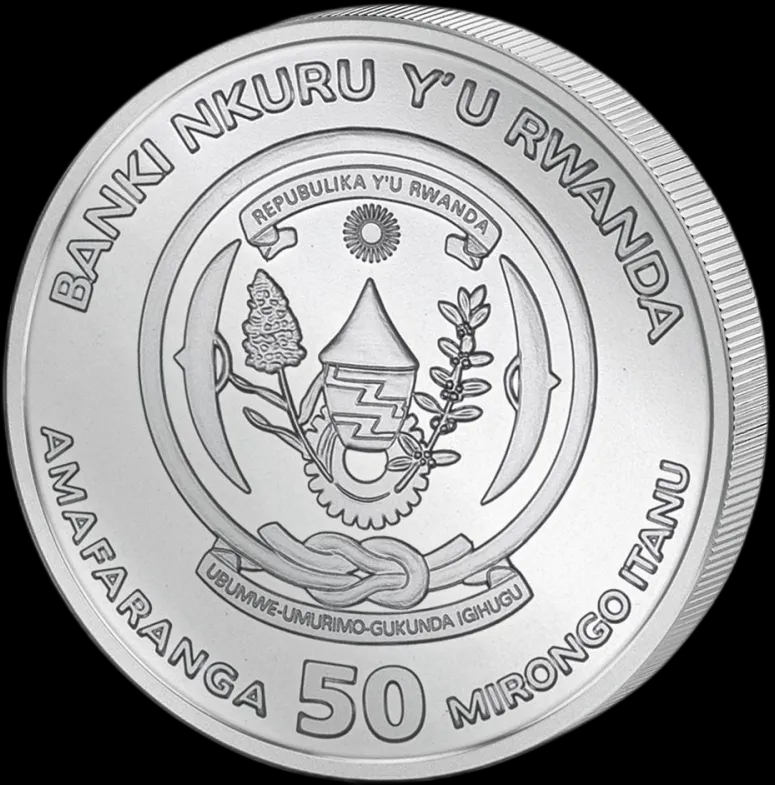 Rwanda Lunar Rok Królika 1 uncja srebra 2023 - image 2