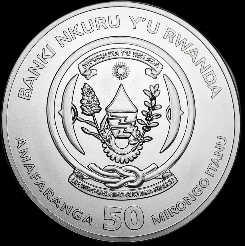 Rwanda Lunar Rok Szczura 1 uncja srebra 2020 - image 2