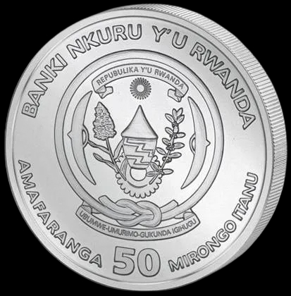 Rwanda Lunar Rok Tygrysa 1 uncja srebra 2022 - image 2
