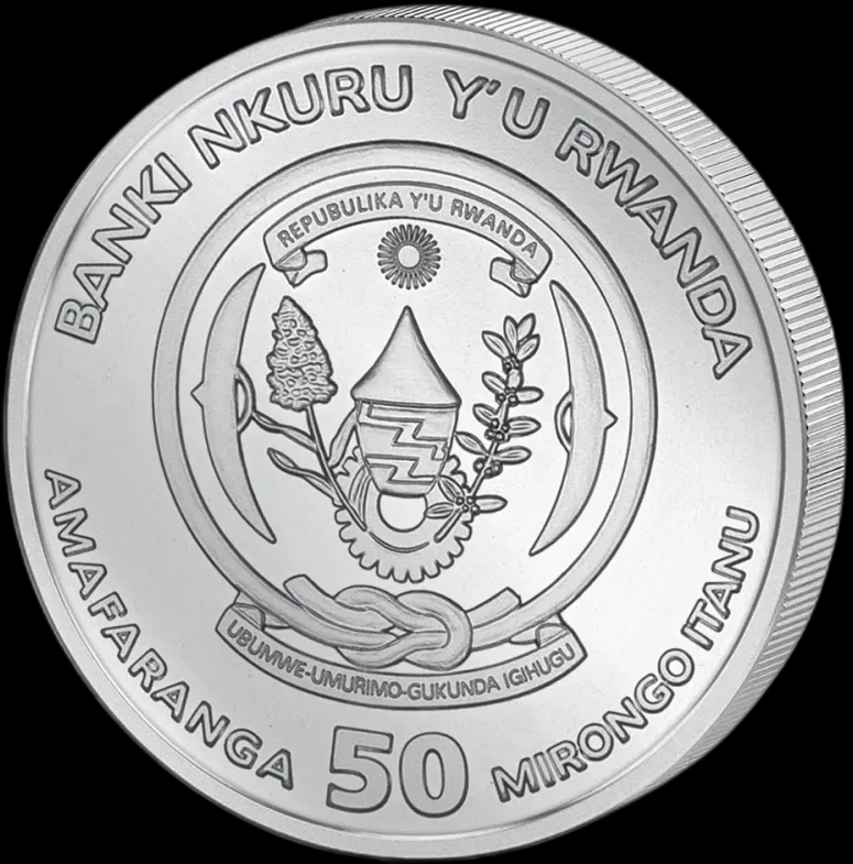 Rwanda Lunar Rok Węża 1 uncja srebra 2025 - image 2