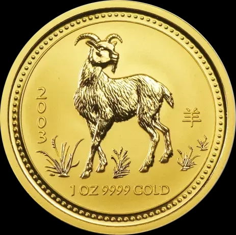 Lunar I Rok Kozy 1 uncja Złota 2003 - image 1