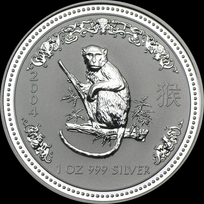 Lunar I Rok Małpy 1 uncja Srebra 2004 - image 1
