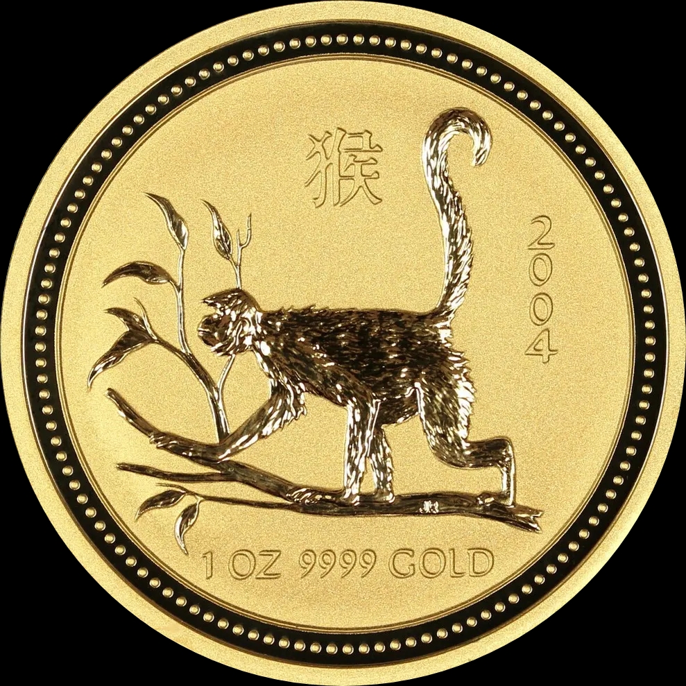 Lunar I Rok Małpy 1 uncja Złota 2004 - image 1