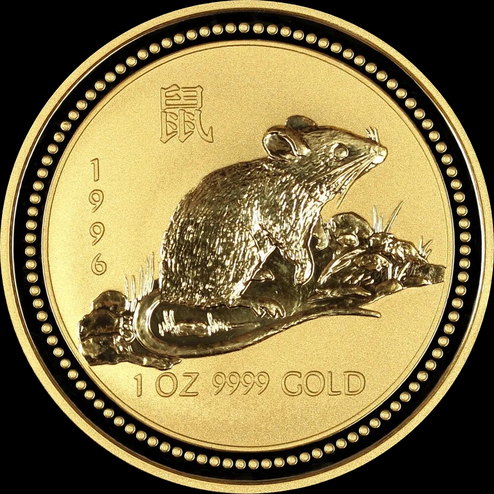 Lunar I Rok Myszy 1 uncja Złota 1996 - image 1