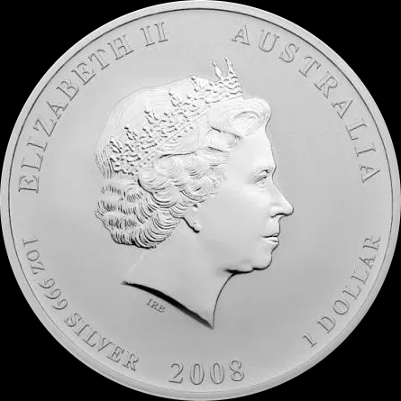Lunar II Rok Myszy 1 uncja Srebra 2008 - image 2