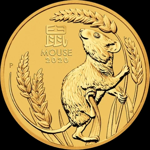Lunar III Rok Myszy 2 uncje złota 2020 - image 1
