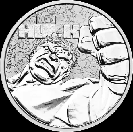 Marvel Hulk 1 uncja srebra 2019 - image 1