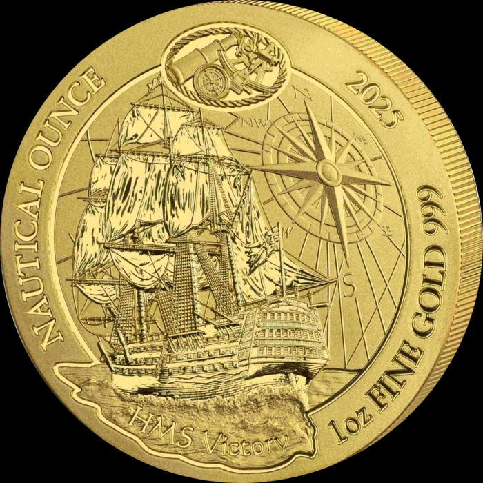 Rwanda: Nautical Ounce HMS Victory 1 uncja złota 2025 - image 1