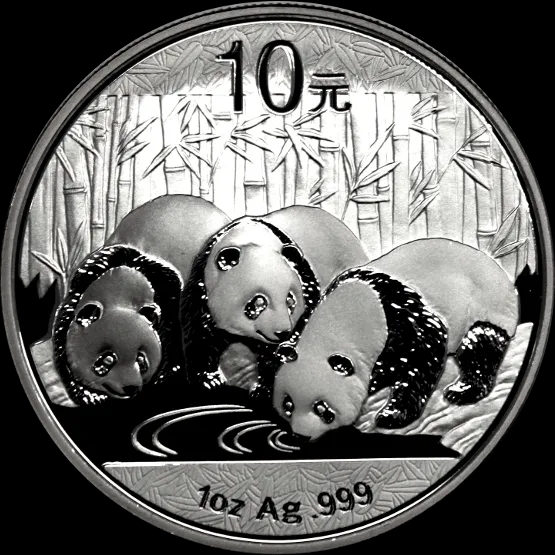 Chińska Panda 1 uncja srebra 2013 - image 1