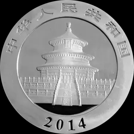 Chińska Panda 1 uncja srebra 2014 - image 2