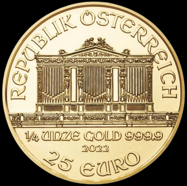 Wiedeński Filharmonik 1/4 uncji złota Losowe lata - image 2