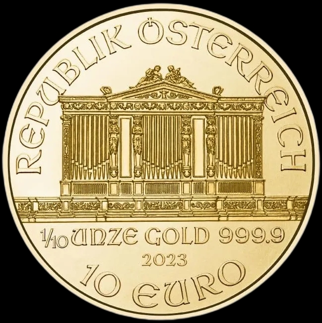 Wiedeński Filharmonik 1/10 uncji złota 2023 - image 2