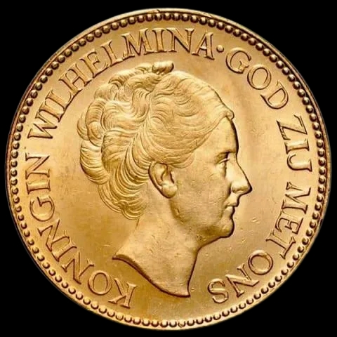 10 Holenderskich Guldenów Wilhelmina 6,06g złota - image 1