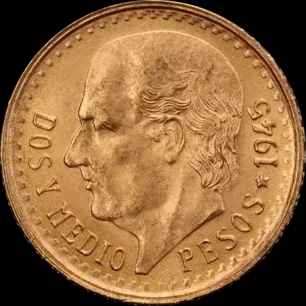 Złota Moneta 2,5 Pesos Hidalgo - image 2