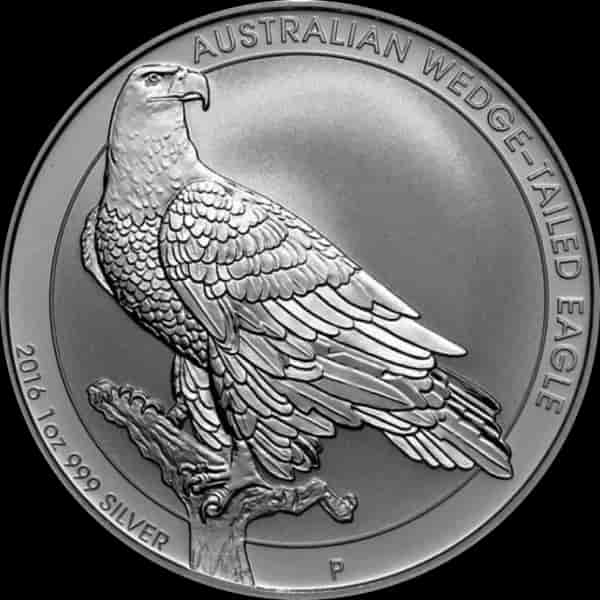 Orzeł Australijski Wedge-Tailed Eagle 1 uncja srebra 2016 - image 1