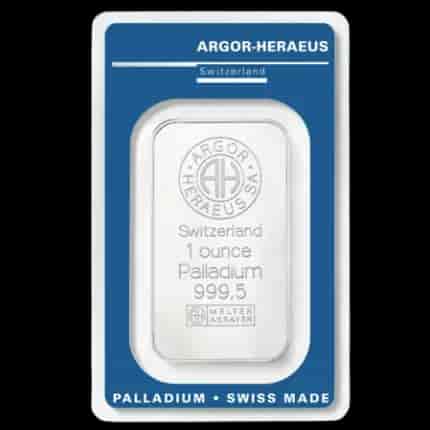 Sztabka 1 uncja palladu Argor-Heraeus - image 1