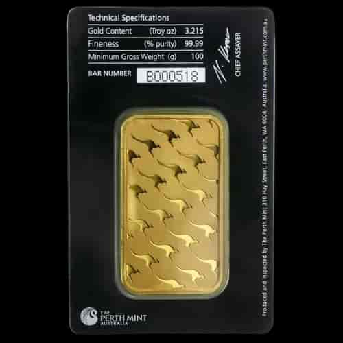 Sztabka 100g Złota The Perth Mint - image 2
